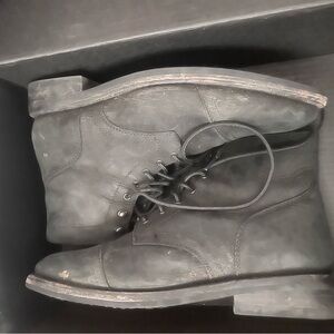 Black Men’s leather boots | Size 12